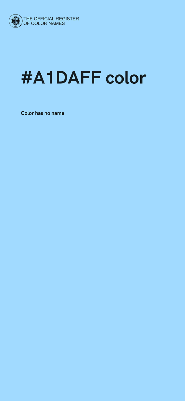 #A1DAFF color image