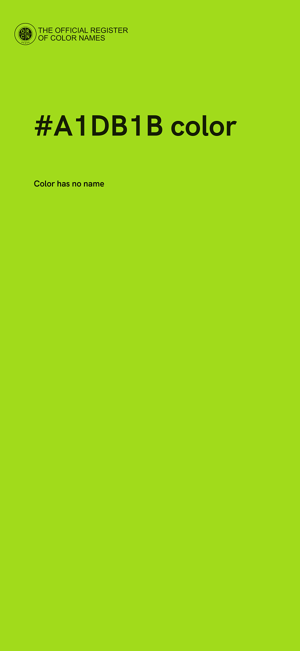 #A1DB1B color image