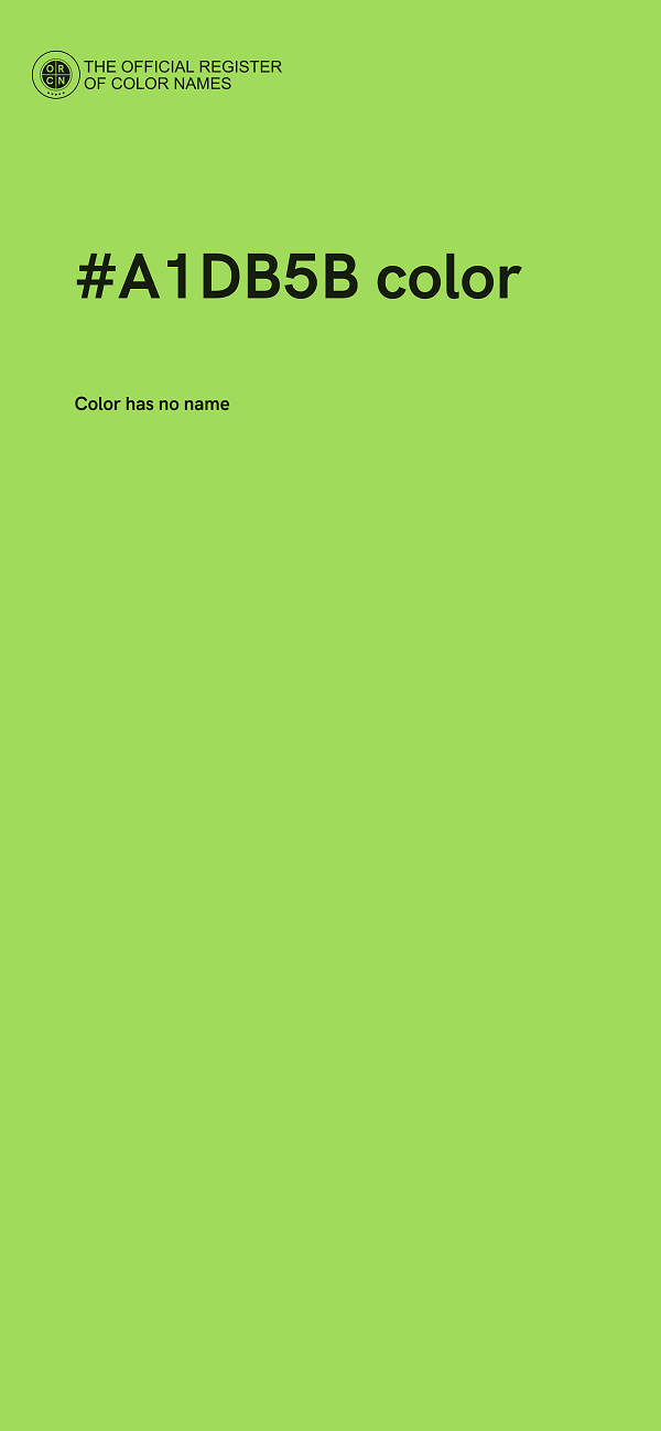 #A1DB5B color image