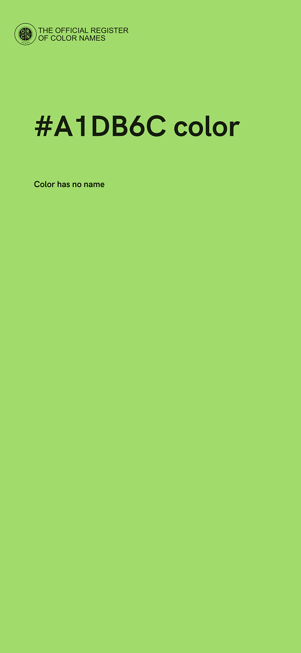 #A1DB6C color image