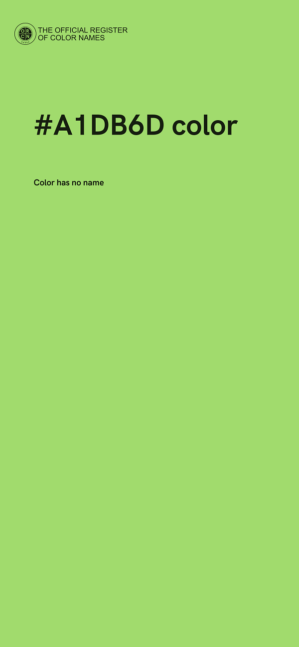 #A1DB6D color image