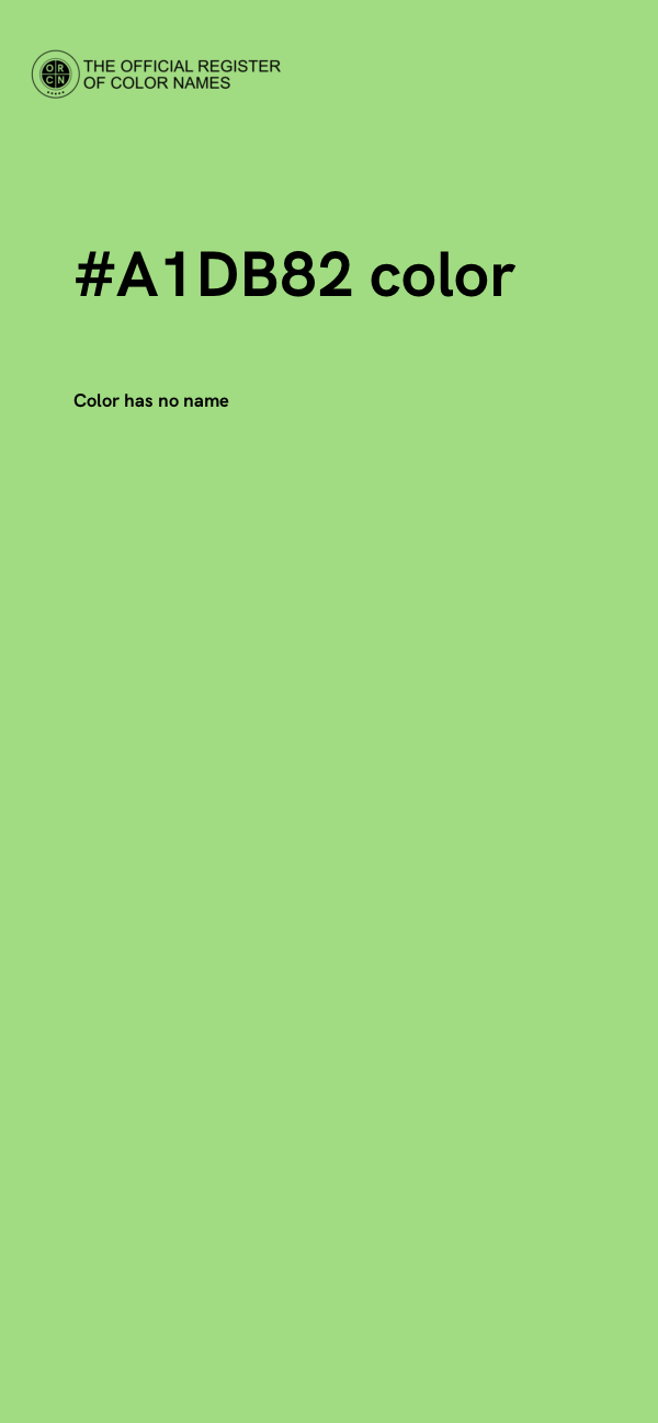 #A1DB82 color image