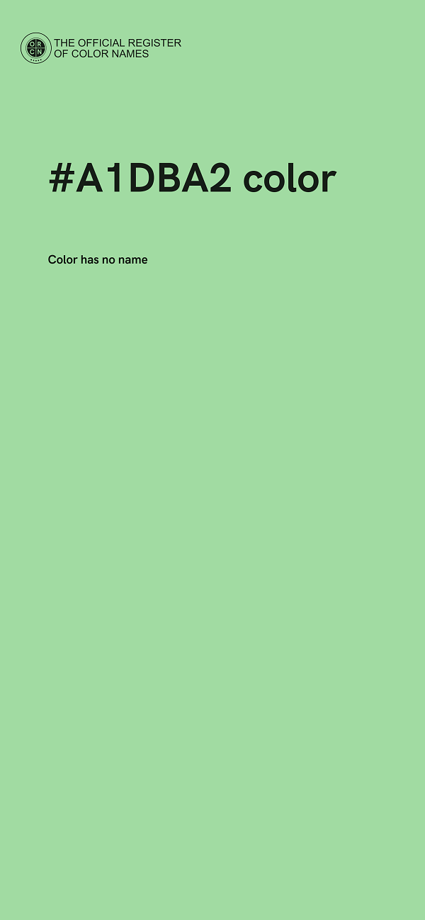#A1DBA2 color image