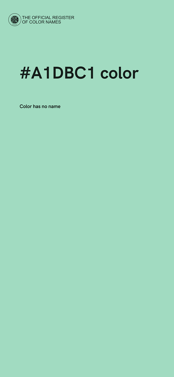 #A1DBC1 color image