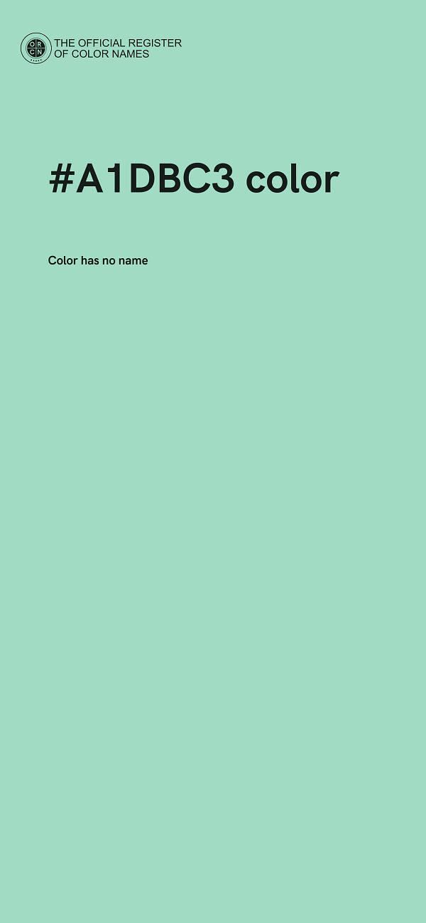 #A1DBC3 color image