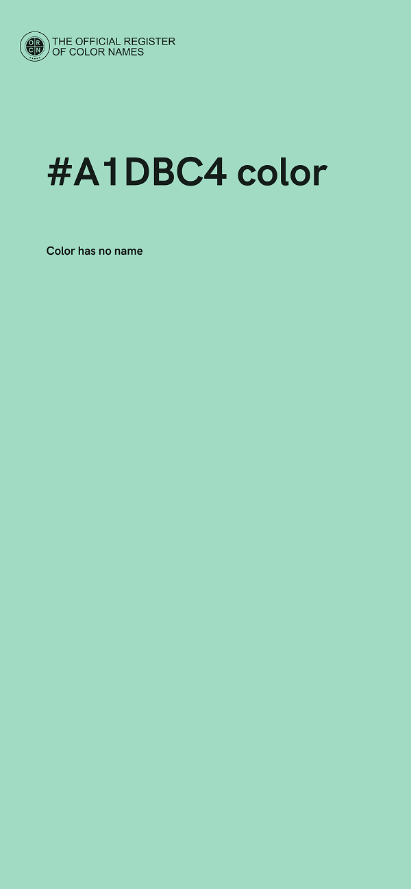 #A1DBC4 color image