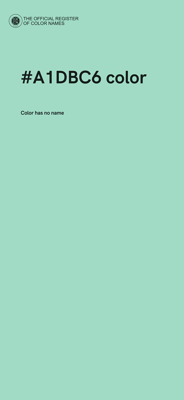 #A1DBC6 color image