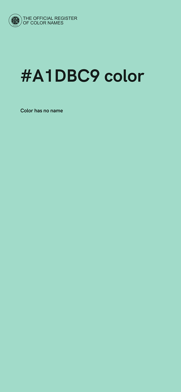 #A1DBC9 color image