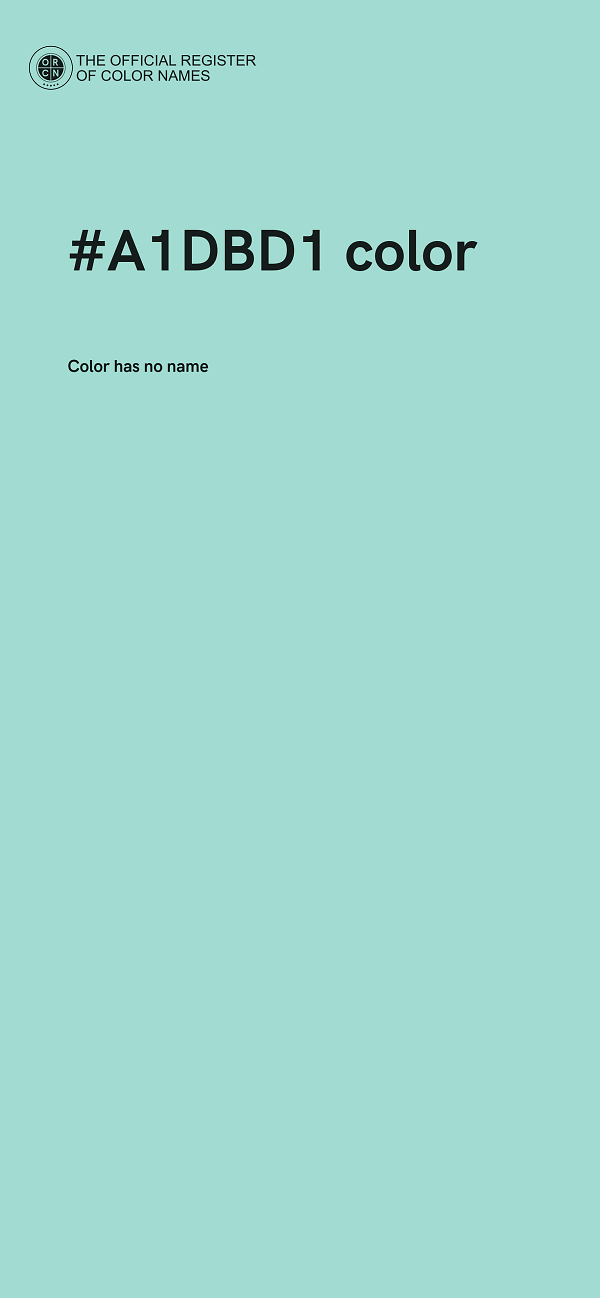 #A1DBD1 color image