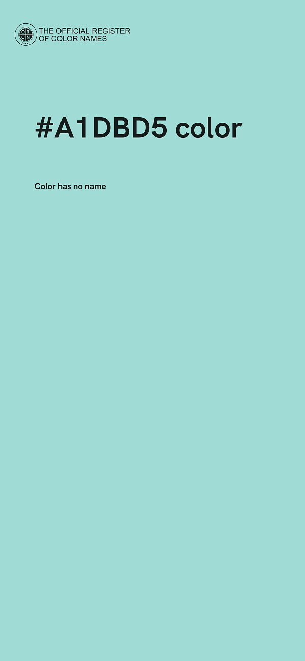 #A1DBD5 color image