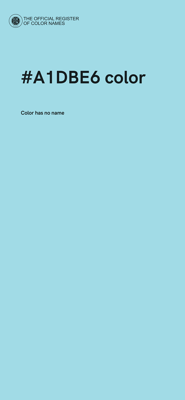 #A1DBE6 color image