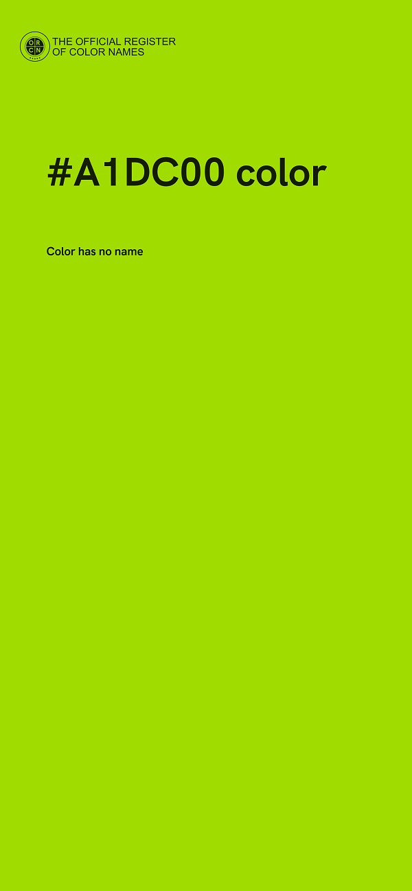 #A1DC00 color image