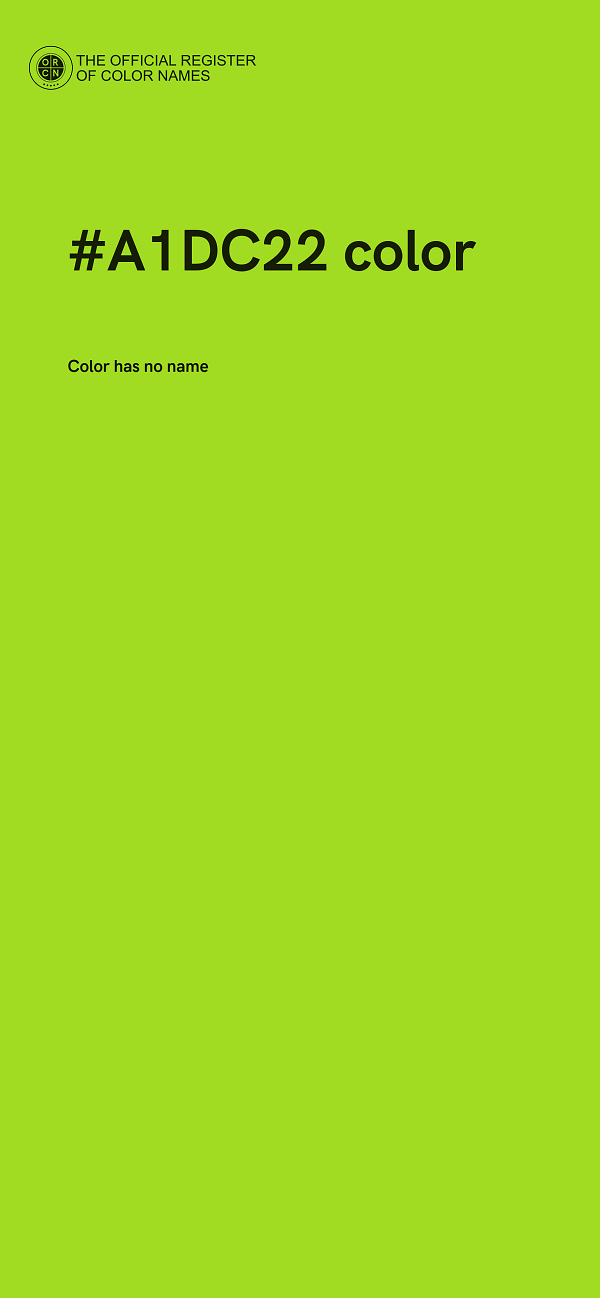 #A1DC22 color image
