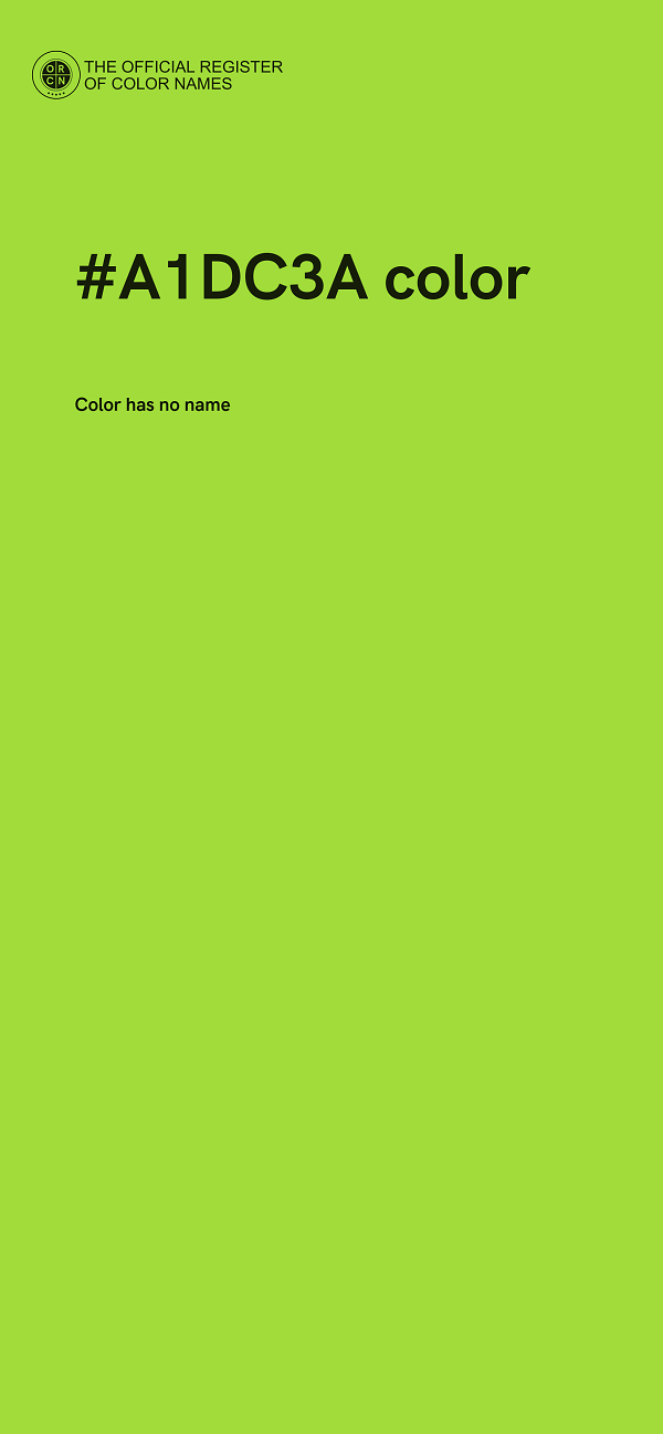 #A1DC3A color image