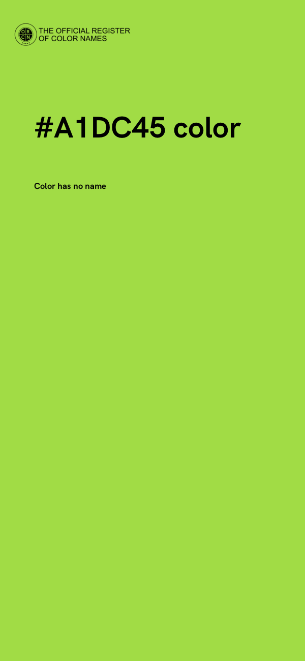 #A1DC45 color image