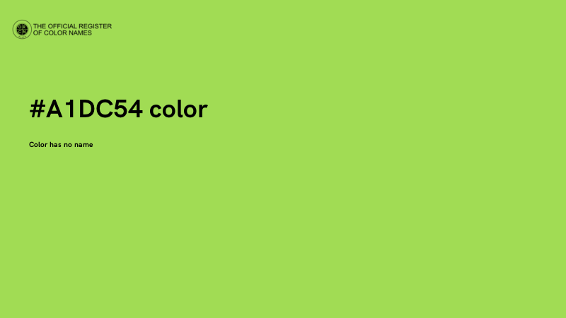 #A1DC54 color image