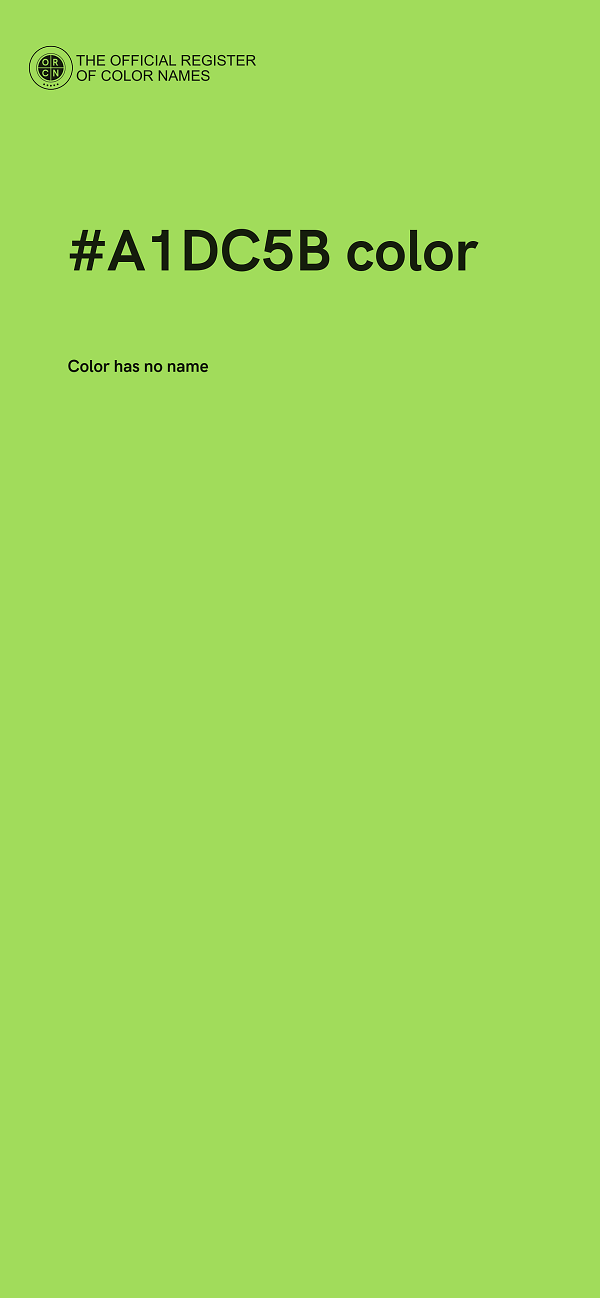 #A1DC5B color image