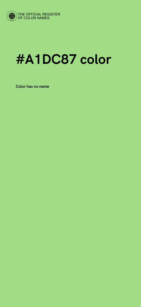 #A1DC87 color image