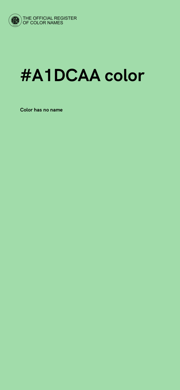 #A1DCAA color image