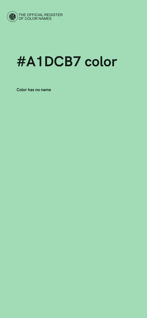 #A1DCB7 color image