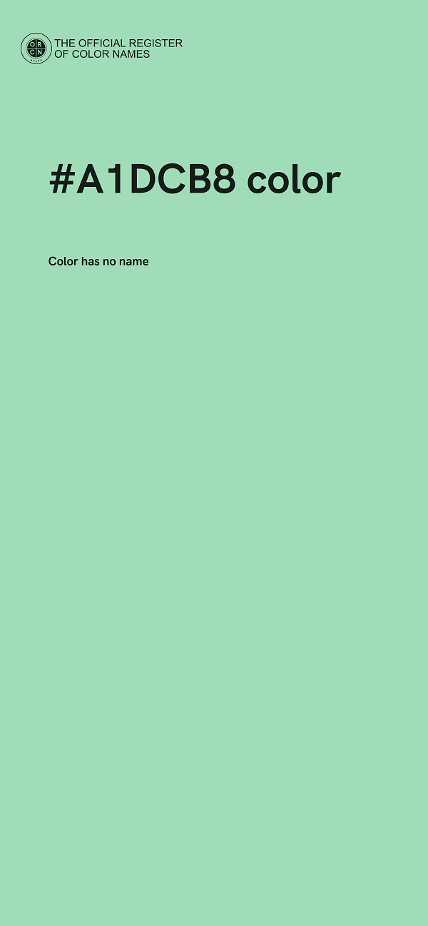 #A1DCB8 color image