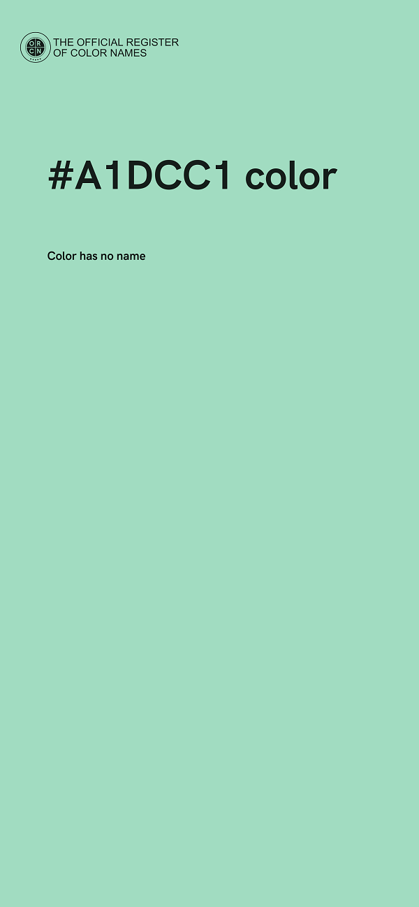 #A1DCC1 color image