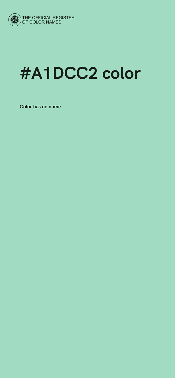#A1DCC2 color image