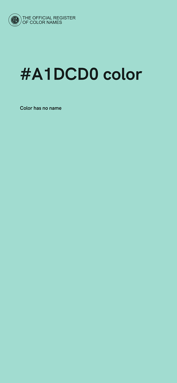 #A1DCD0 color image