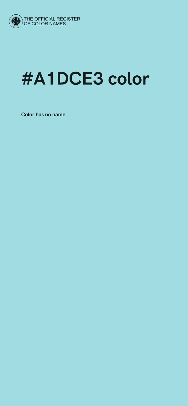 #A1DCE3 color image