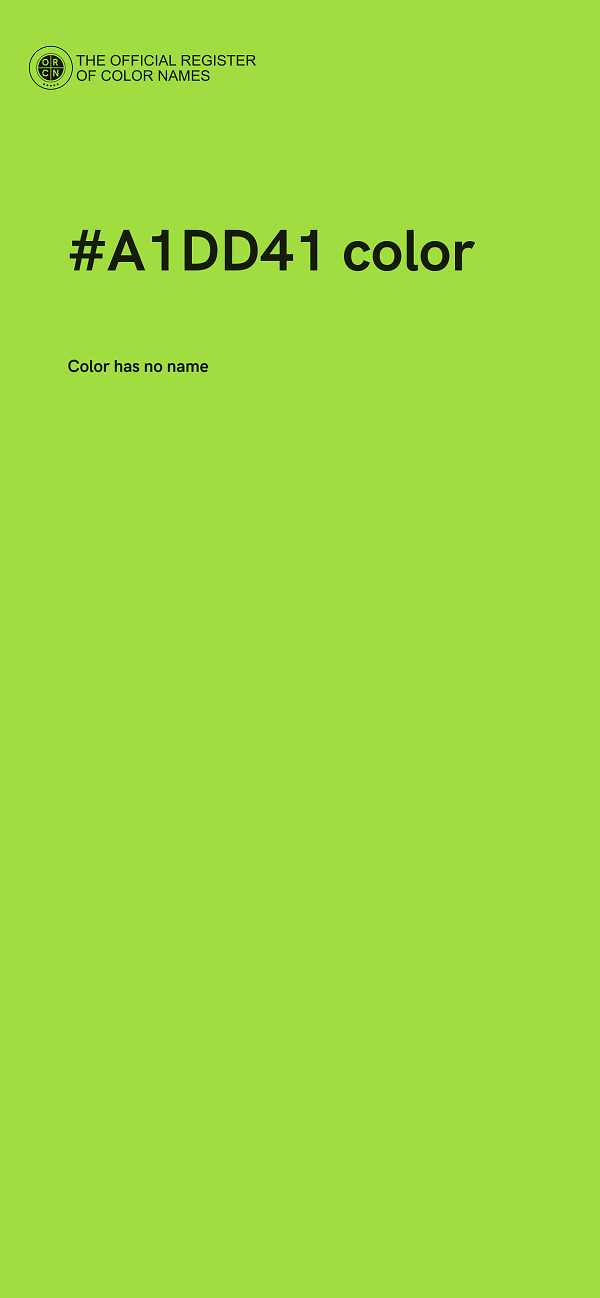 #A1DD41 color image