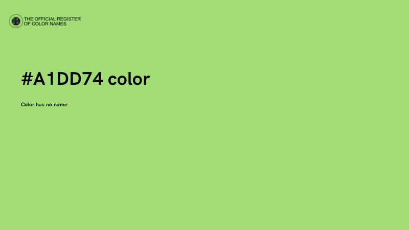 #A1DD74 color image