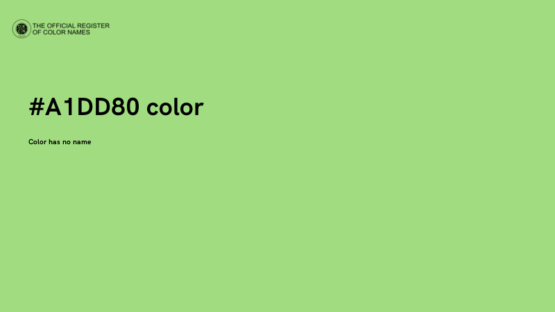 #A1DD80 color image
