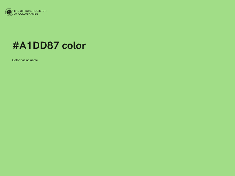 #A1DD87 color image