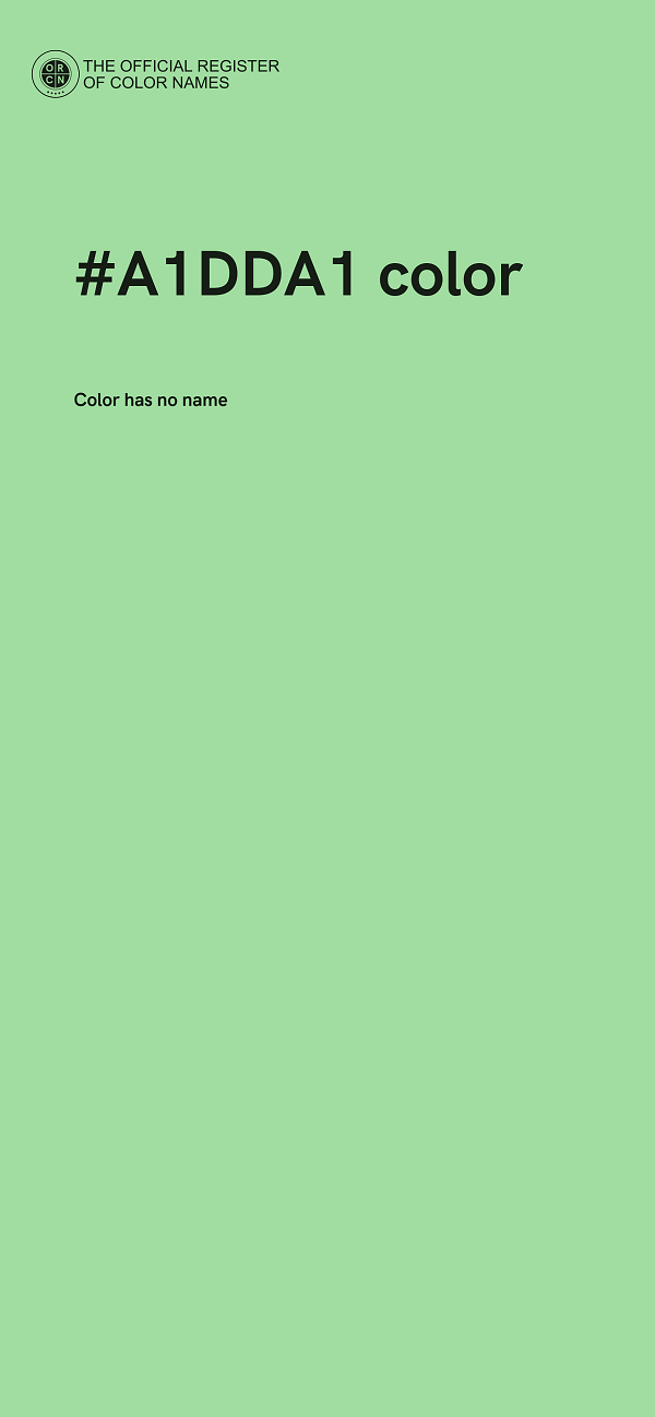 #A1DDA1 color image