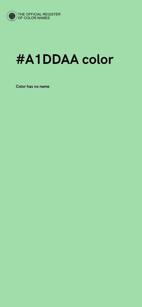#A1DDAA color image