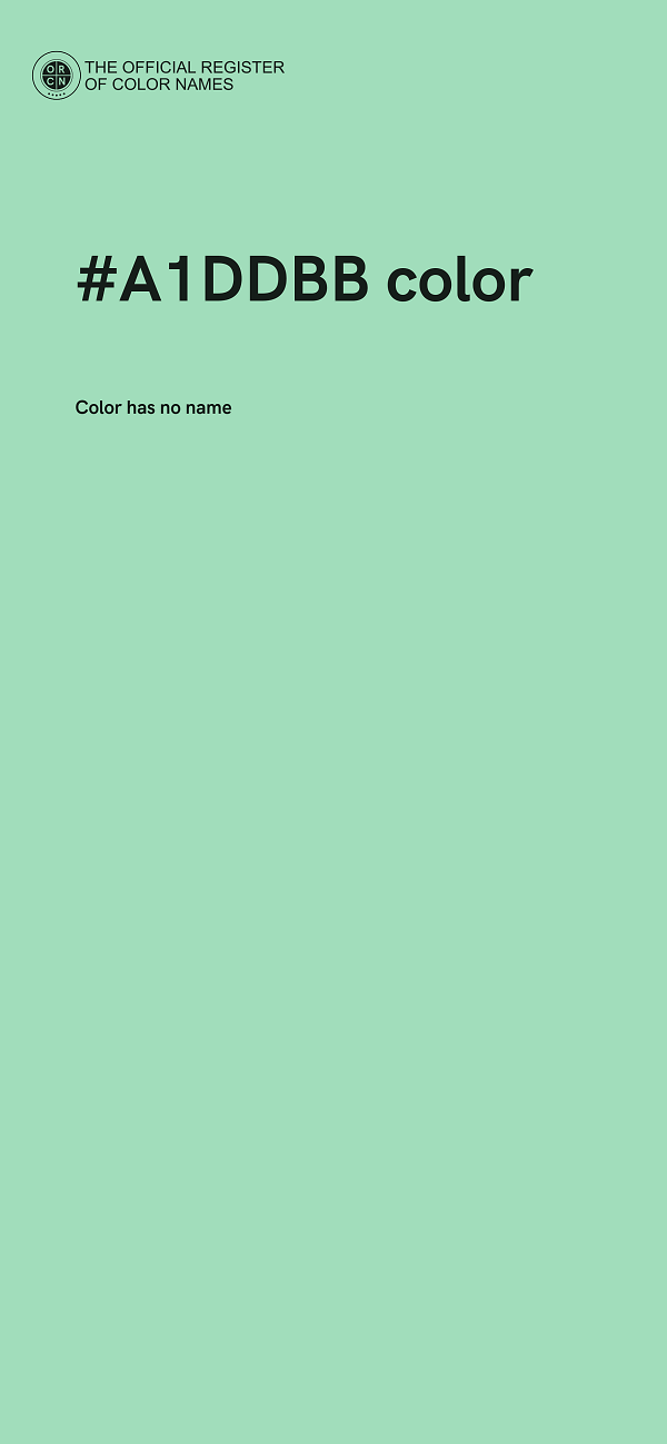 #A1DDBB color image