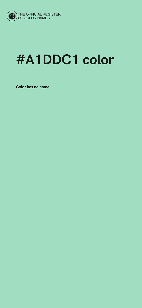 #A1DDC1 color image