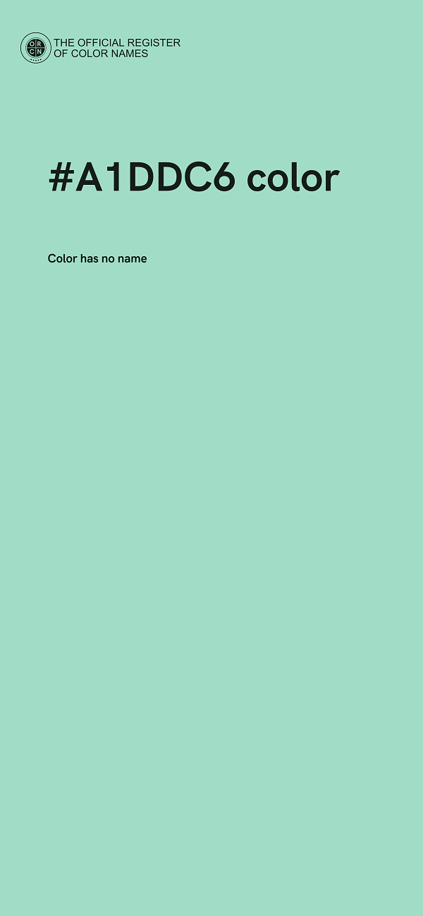 #A1DDC6 color image