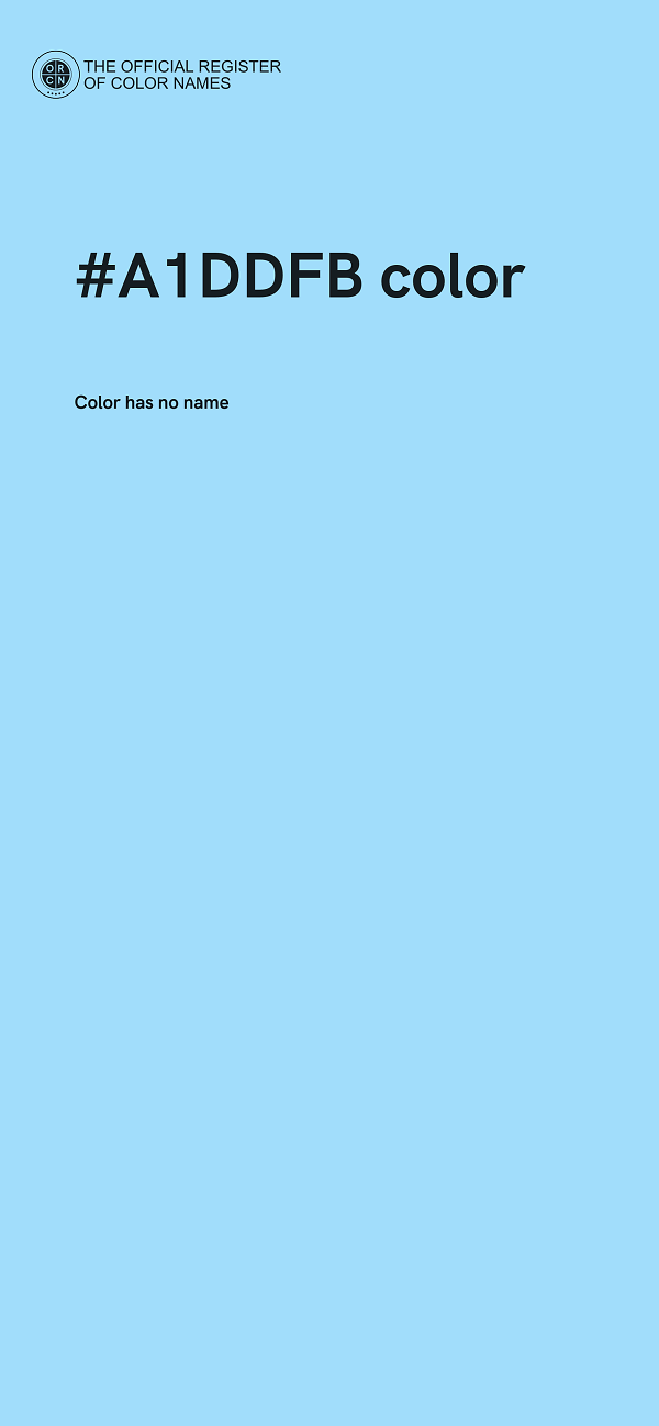 #A1DDFB color image