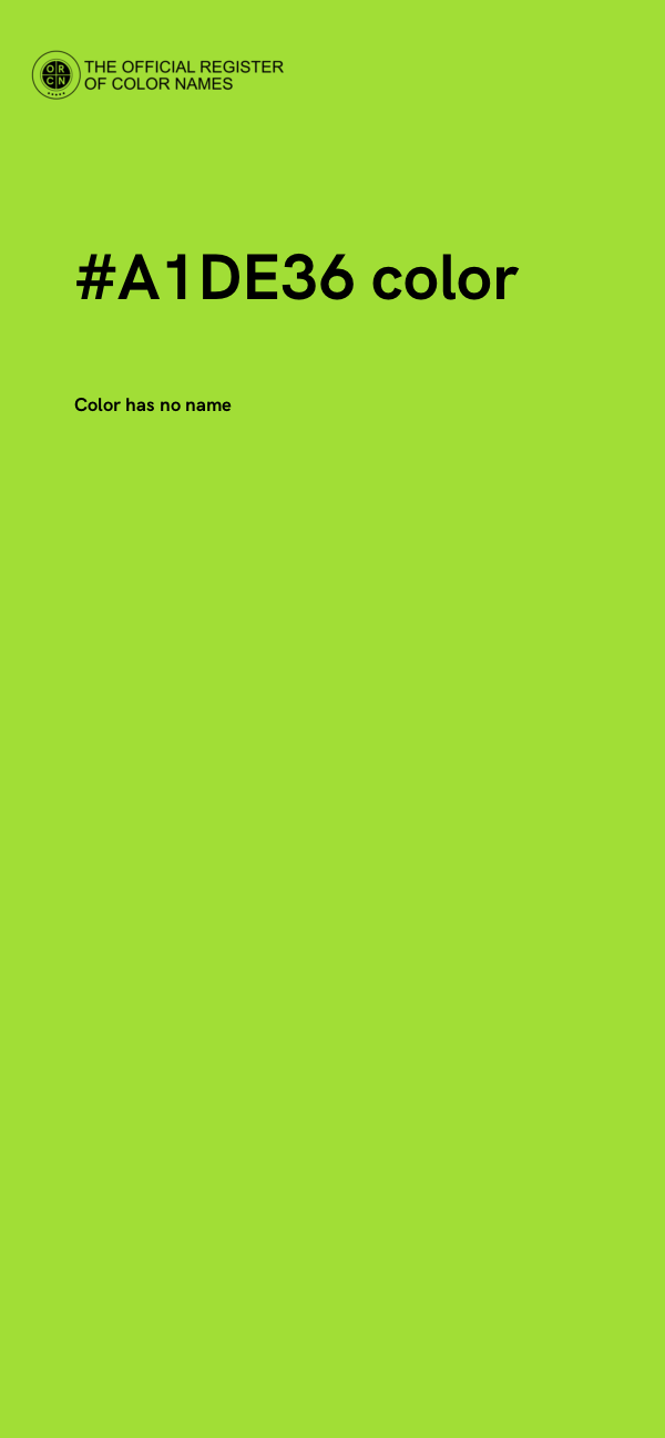 #A1DE36 color image