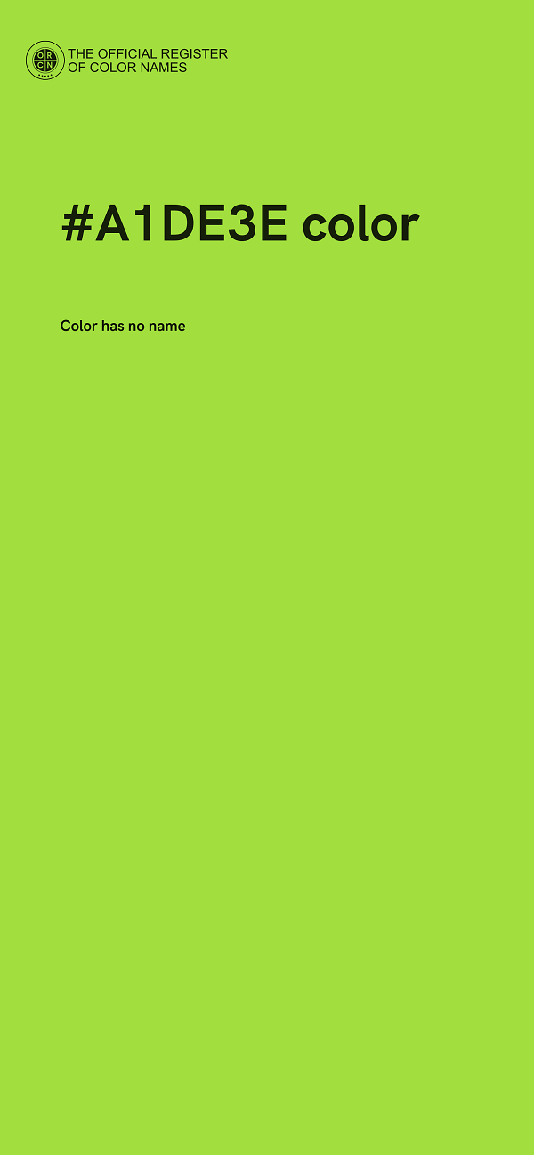 #A1DE3E color image