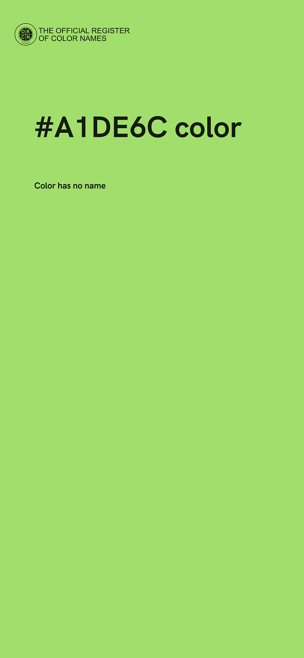 #A1DE6C color image