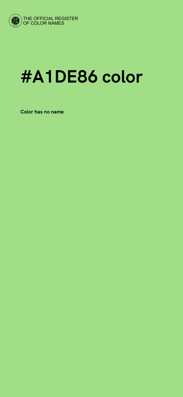 #A1DE86 color image