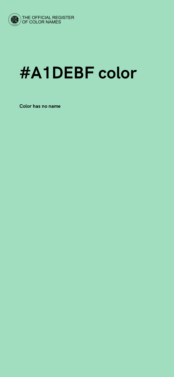 #A1DEBF color image