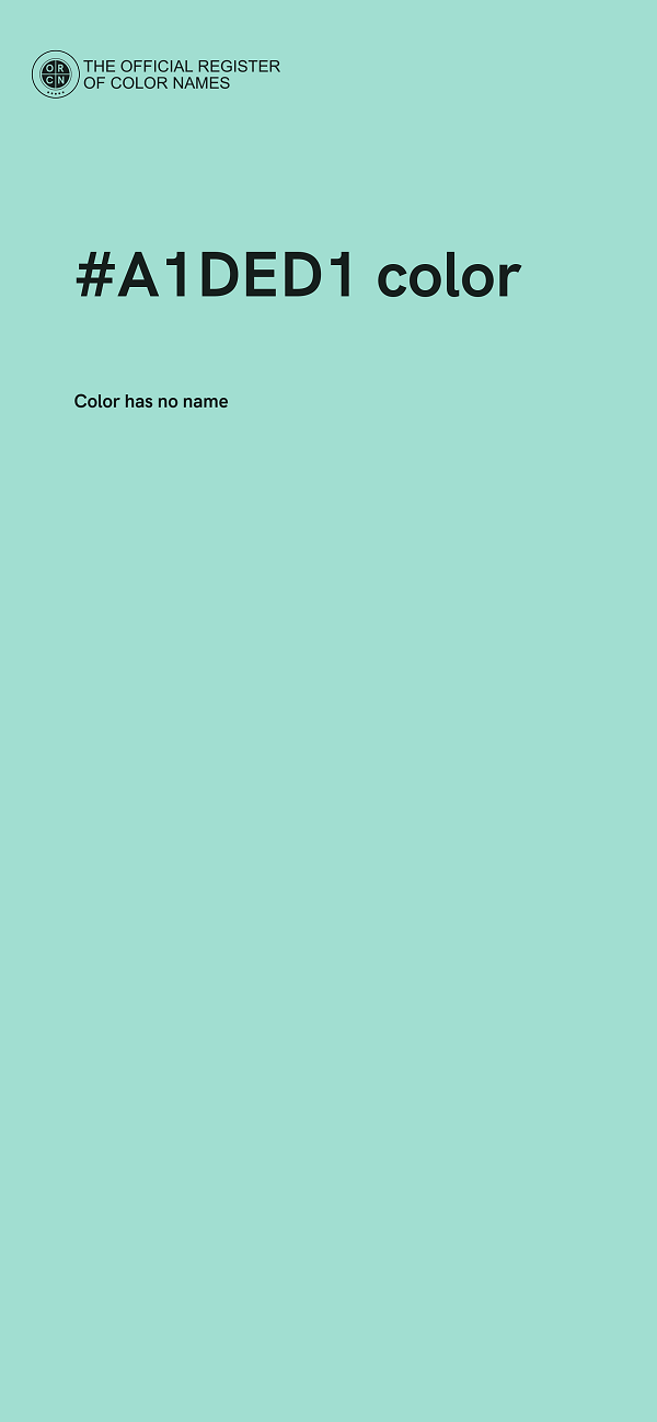#A1DED1 color image