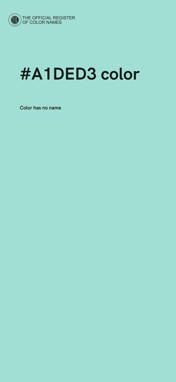 #A1DED3 color image