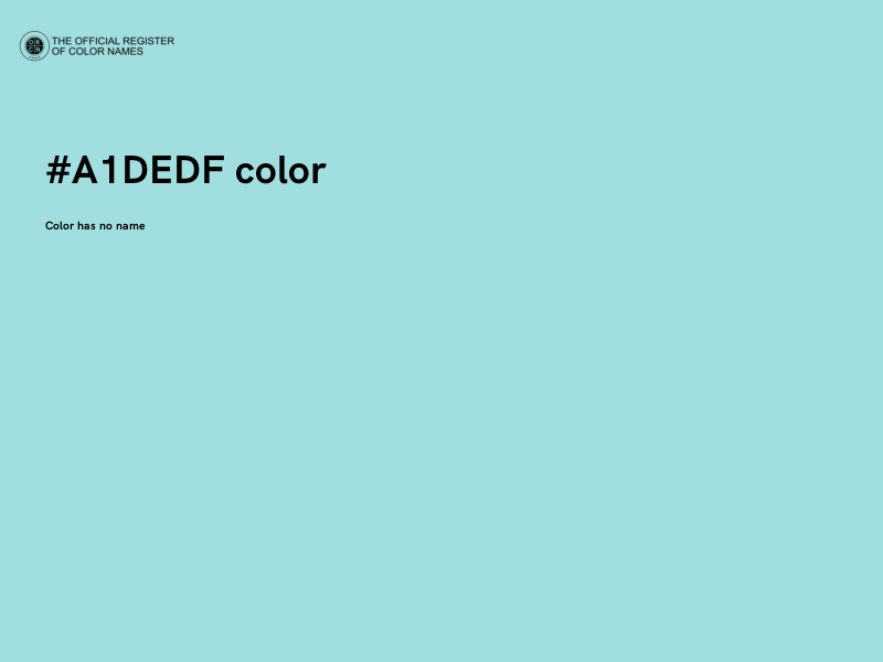 #A1DEDF color image