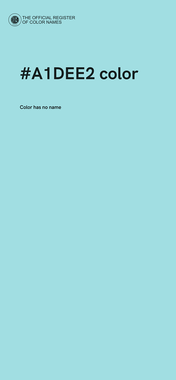 #A1DEE2 color image