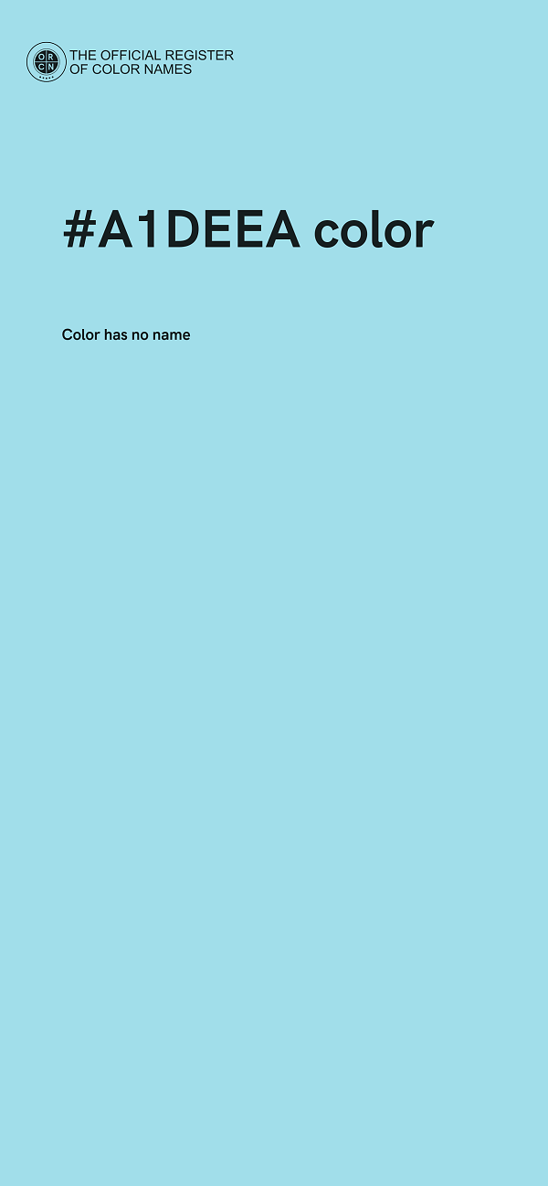#A1DEEA color image