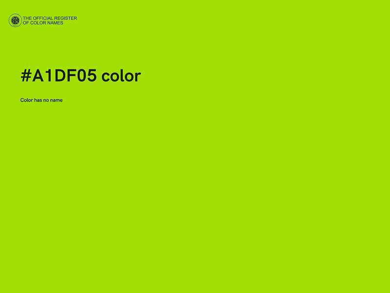 #A1DF05 color image